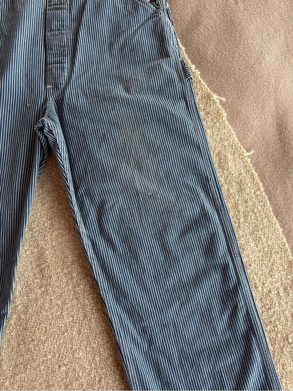 Vintage Lee Engineer Striped Bibs